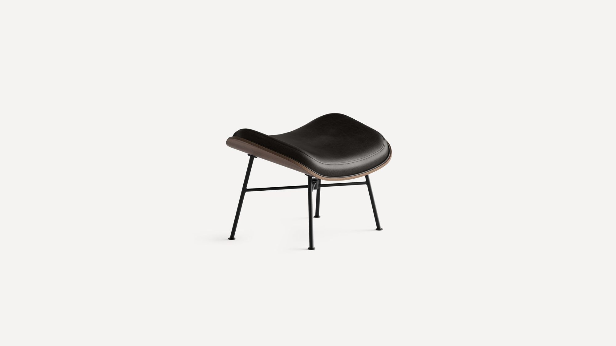 Vesper Leather Ottoman