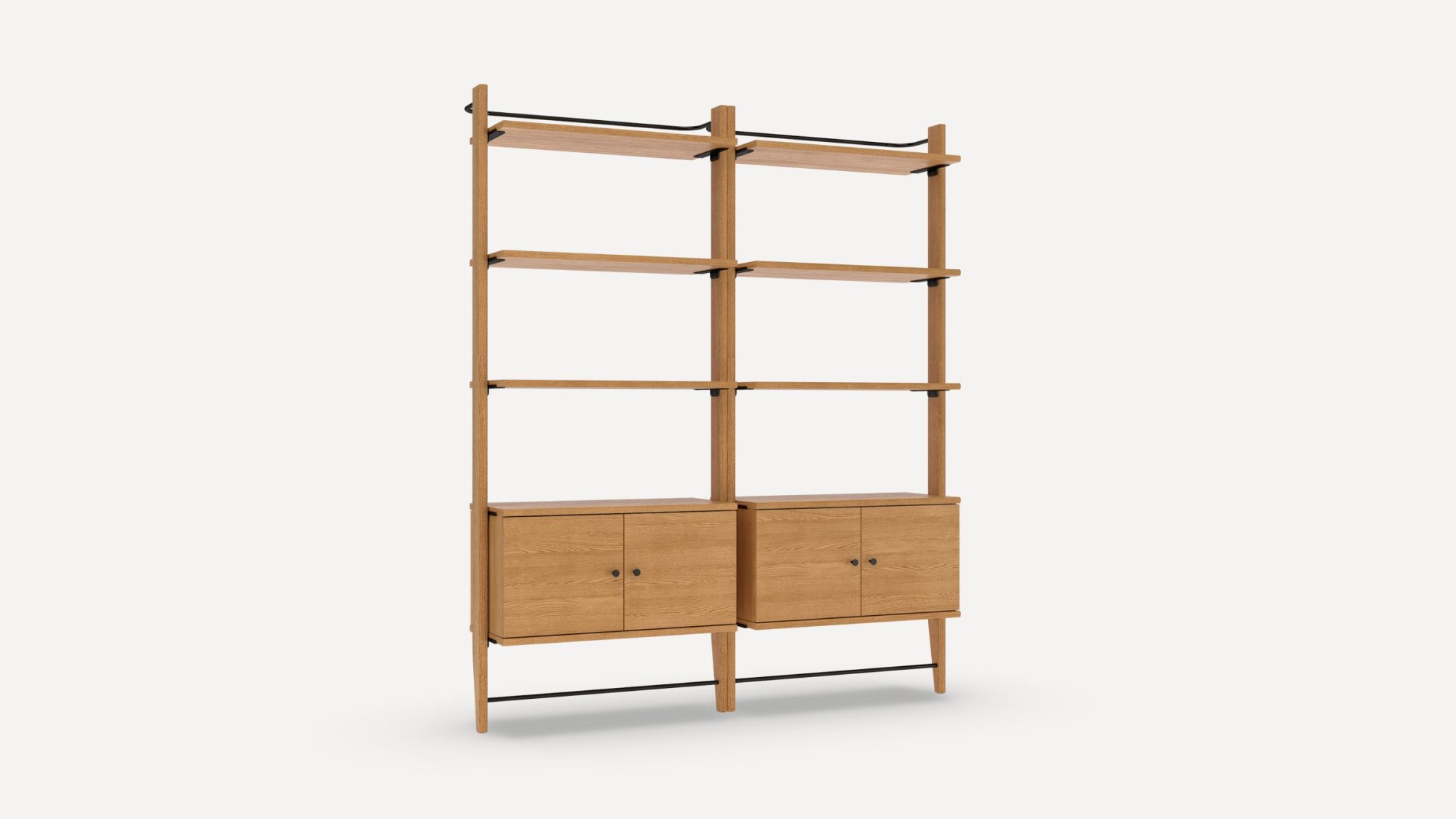 Title Double Storage Bookshelf