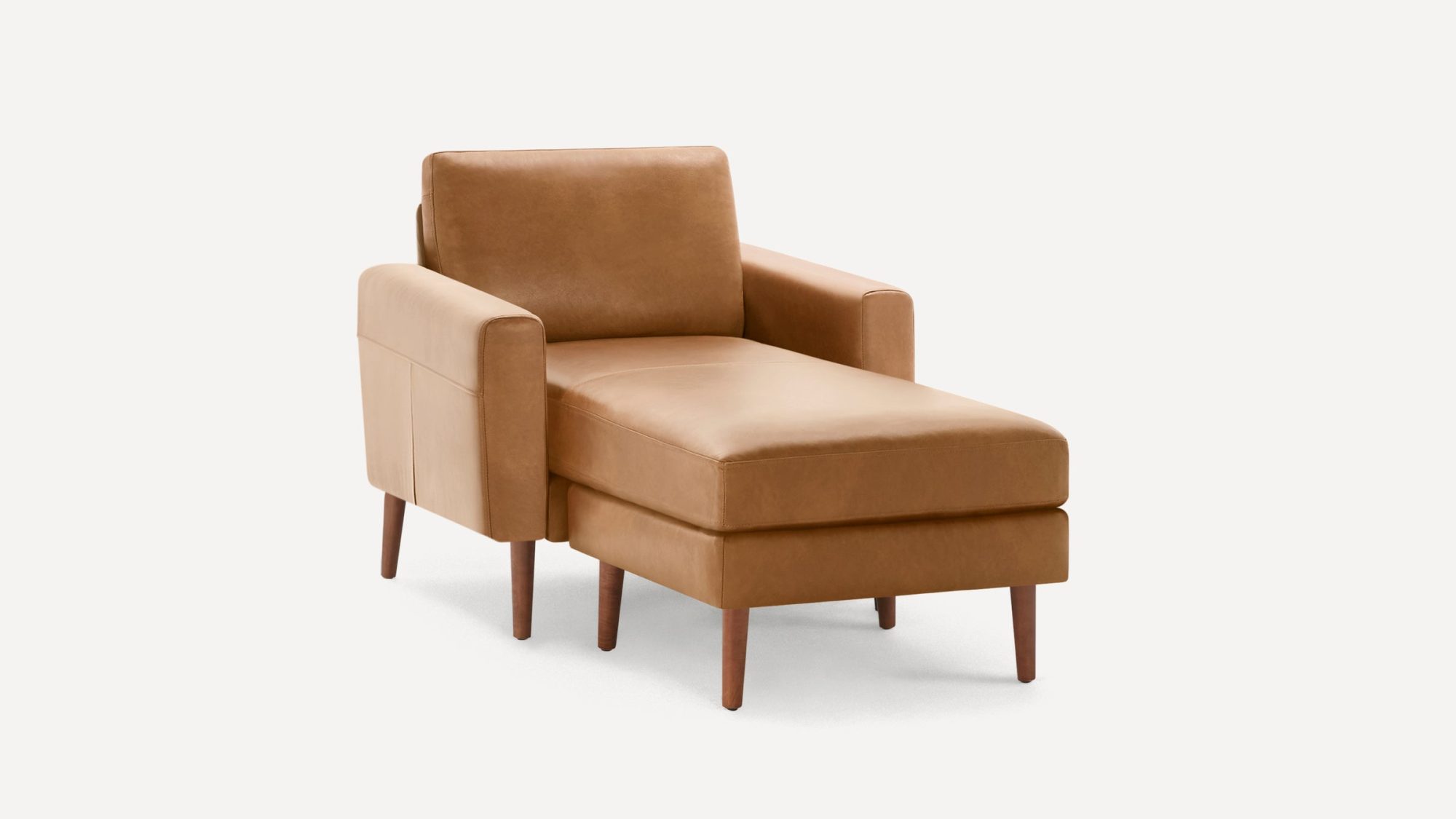Nomad Leather Club Chair with Chaise