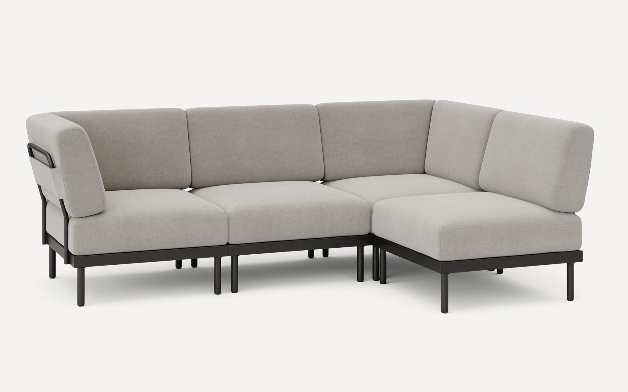 Relay Outdoor 4-Piece One Arm Sectional