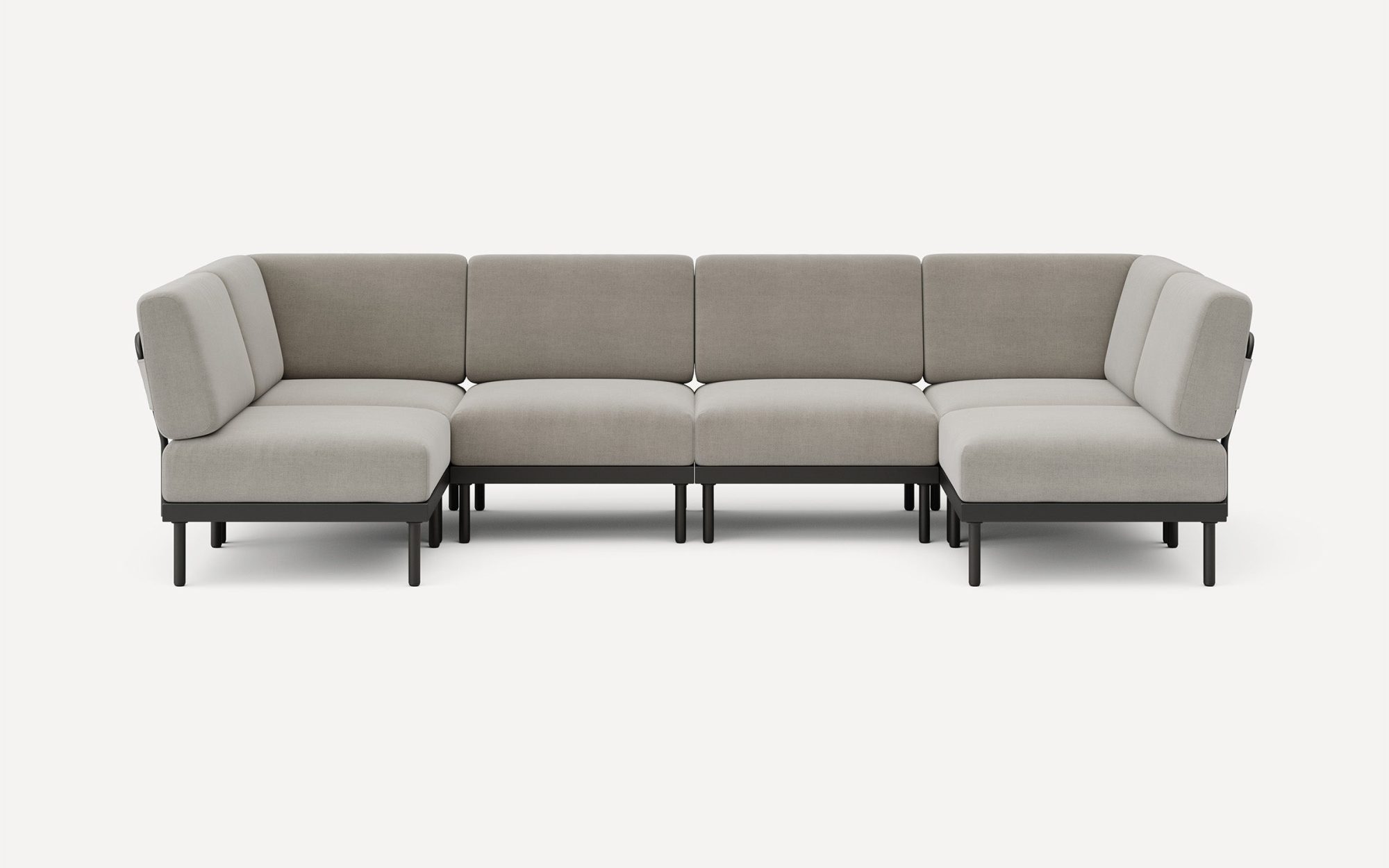 Relay Outdoor 6-Piece Open U Sectional