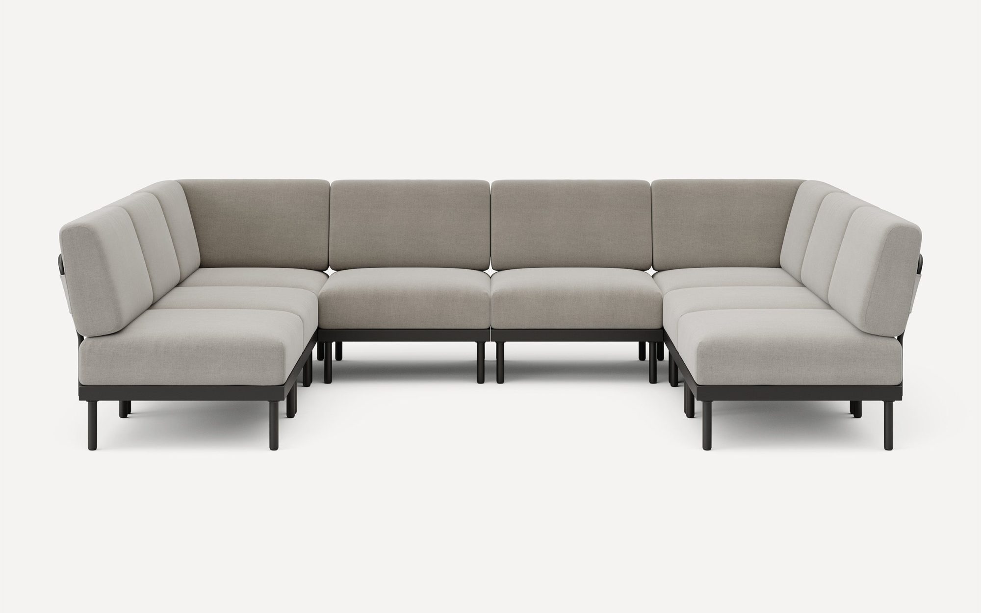 Relay Outdoor 8-Piece Armless U Sectional